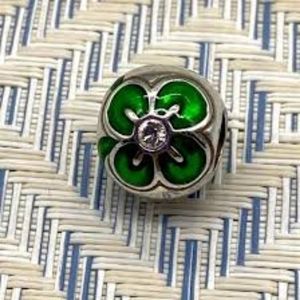 Retired Brighton Enameled 4 leaf Clover Bead charm
